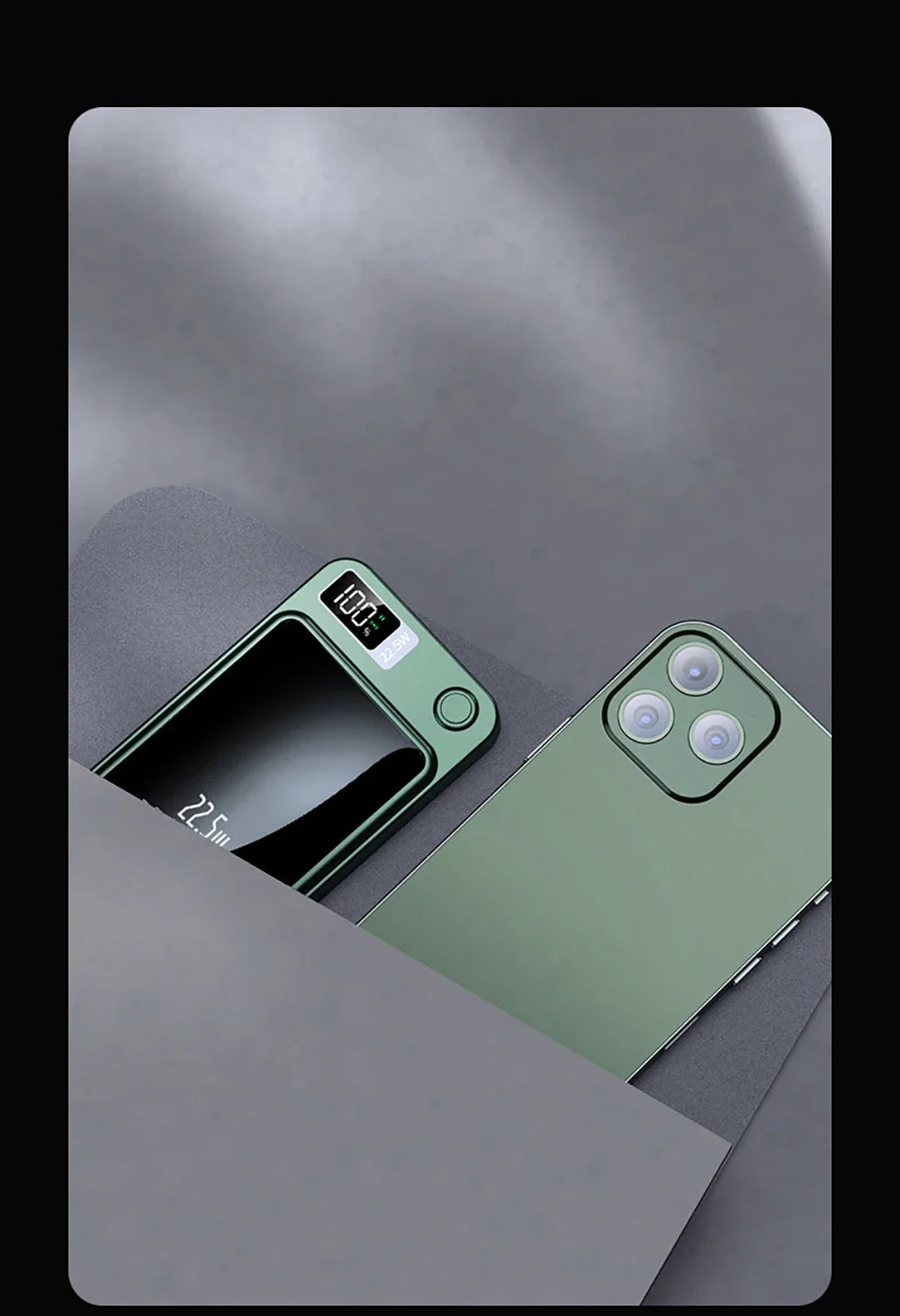 22.5W Magnetic Power Bank Wireless Fast Charging Portable Charger External Auxiliary Spare Battery for IPhone Magsafe Powerbank