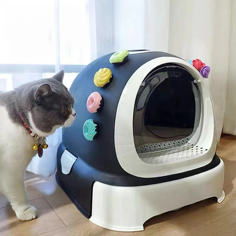 4pcs Pet litter box deodorizing donut air freshener - eliminates odors from cat litter boxes and litter boxes