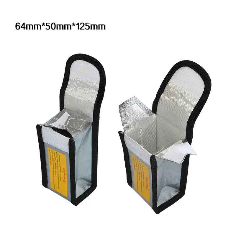High Quality Fireproof & Waterproof Explosion-proof RC LiPo Battery Safety Bag Safe Guard Charge Sack 90*64*50MM
