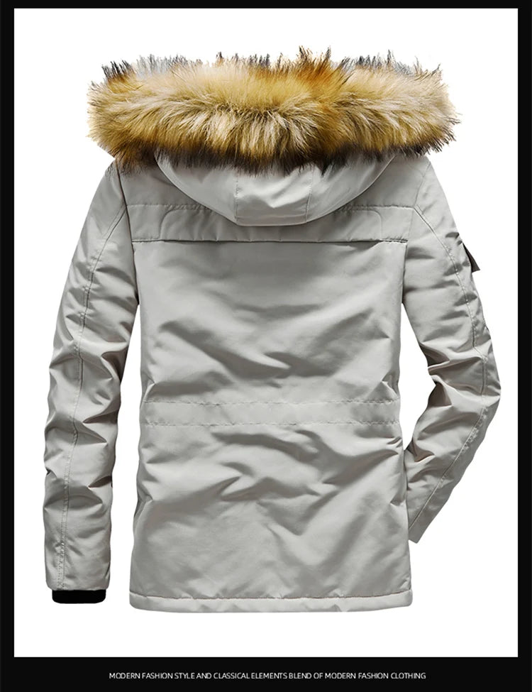 TRAF Winter New Cotton-Padded Men's Thick Fashion Handsome Hooded Cotton-Padded Jacket Pure Cotton Warm Cotton-Padded Jacket