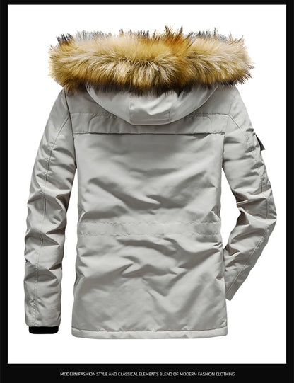 TRAF Winter New Cotton-Padded Men's Thick Fashion Handsome Hooded Cotton-Padded Jacket Pure Cotton Warm Cotton-Padded Jacket