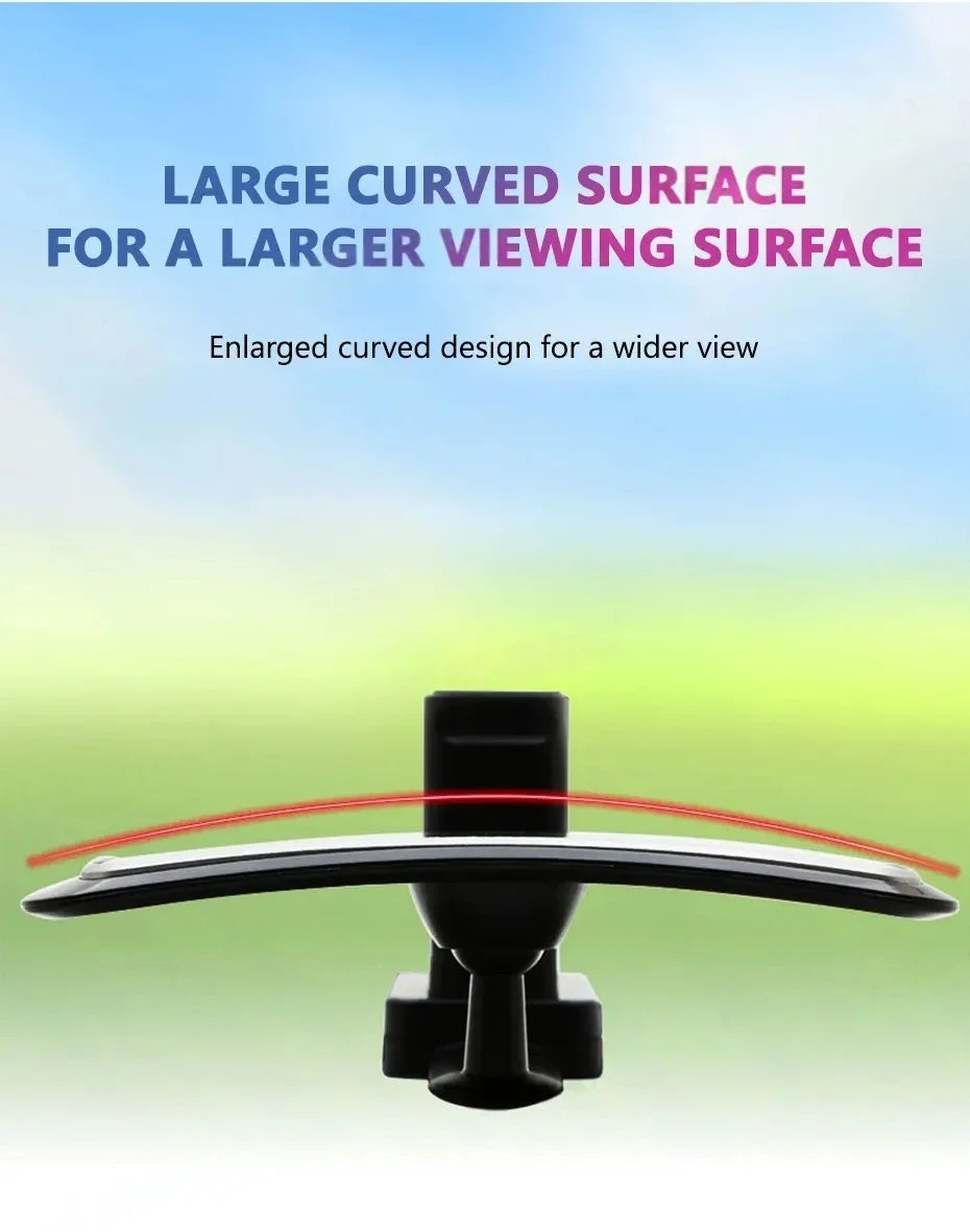 Car Interior Rear View Mirror Mount Clip 360 Rotatable Adjustable Car Observing Back Seat Auxiliary Mirror Baby Monitor