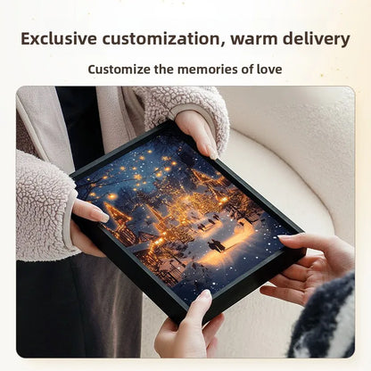 Creative Decorative Atmosphere Lamp Gift USB Powered LED Light Painting Night Light with Bluetooth Speaker Room Desk Ornaments