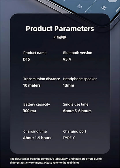 Wireless Headphones Fone Bluetooth Headset With Mic Handsfree Noise Canceling Earphones Clip Ear Music  Sports Gaming Earplug