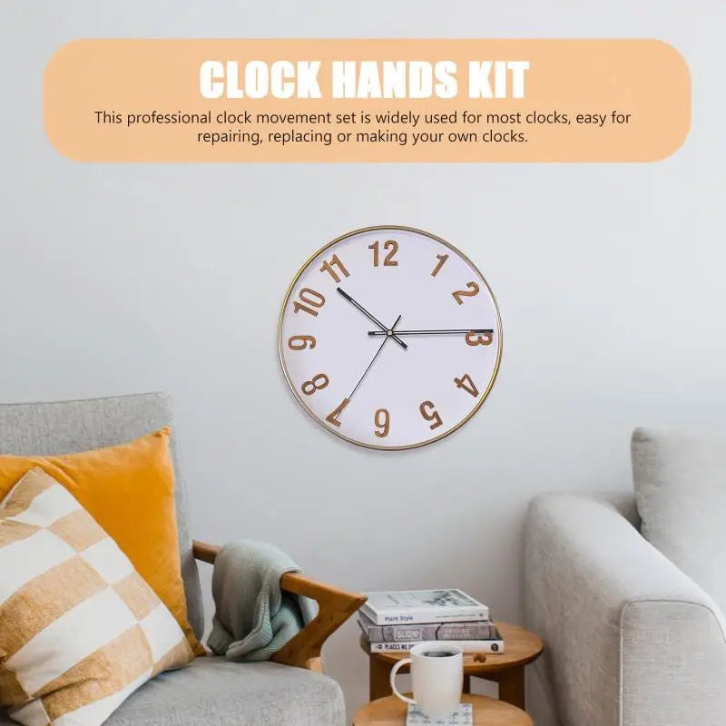 Wall Clock Movement DIY Kits Clock Parts Quartz Clock Movement Replacement Plastic Clock Mechanism Wall Clock Accessories