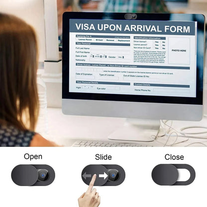 1/10/20Pcs Webcam Cover Shutter Slider Privacy Protective Cover Mobile Computer Lens Camera Sticker for iPad Tablet Web Laptop