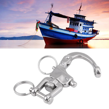 Boat Parts Swivel Shackle Sailboat Sailing Silver Spare Parts Spring Hand Drawn 316 Stainless Steel Accessories