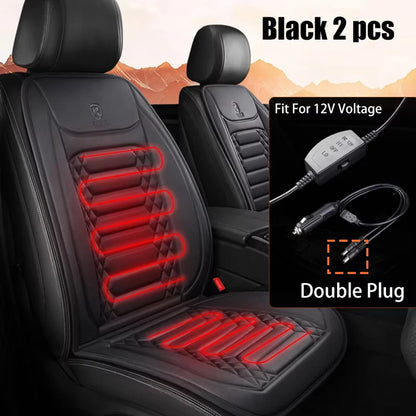 12-24v Heated Car Seat Cover 30' Fast Car Seat Heater Cloth/Flannel Heated Cars Seat Protector 25W Seat Heating Cover Car Seat