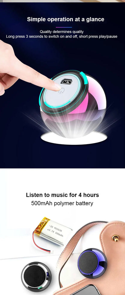 M3 Wireless Bluetooth Speaker Sound Box Audience Metal Stereo Surround Subwoofer Small Mini Portable Bluetooth Speakers