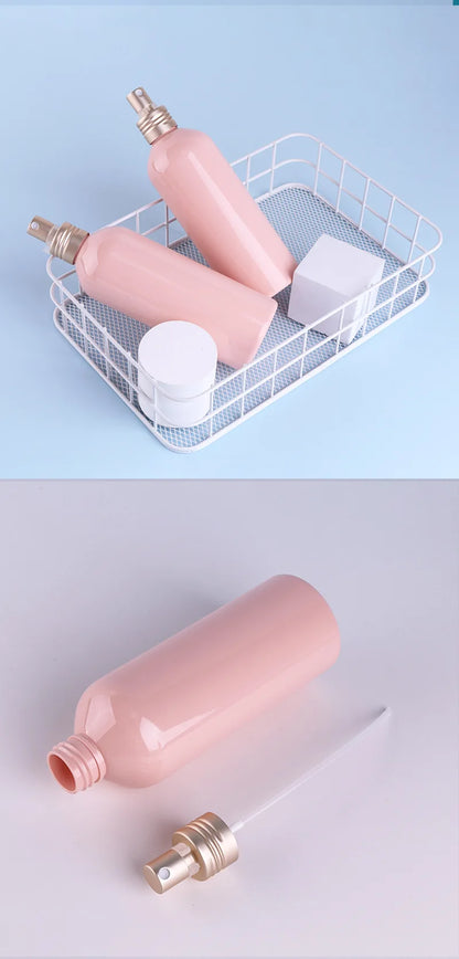Spray Bottle 260ml PET Empty Bottle Pink Plastic Container Fine Mist Disinfection Atomizer Refillable Travel Essentials