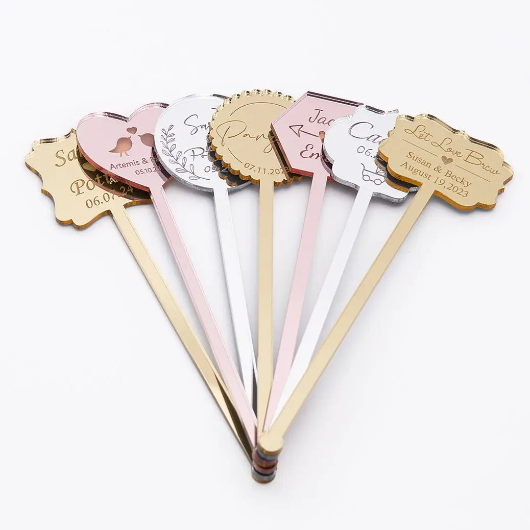 Personalized Drink Stirrers, Cocktail Stirrers, Baby Shower, Swizzle Stick, Bachelorette Party Decorations, Wedding Favor