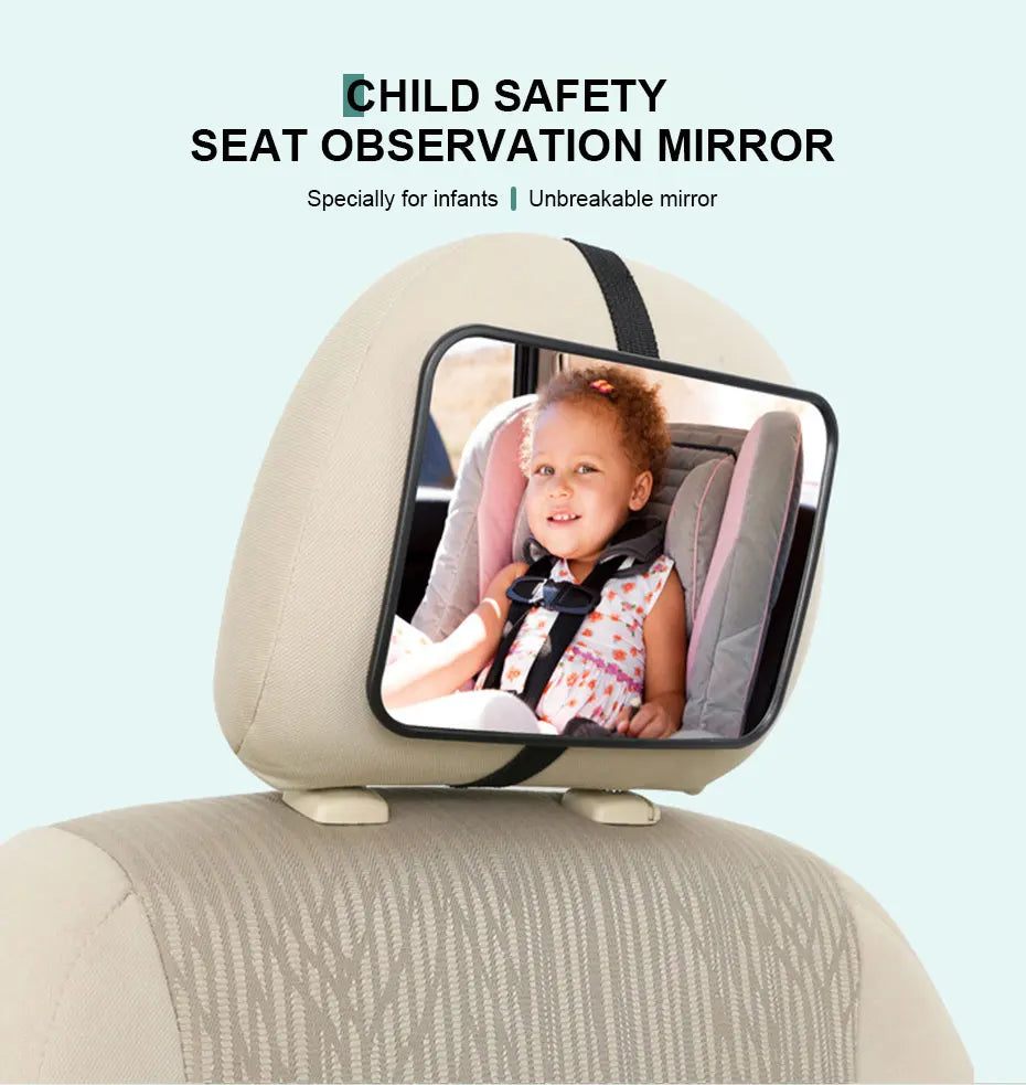 Car Rearview Mirror Baby Mirrors For Safety Interior Mirror Universal Car Seat Headrest Mirror Monitor Child Baby Safety Driving
