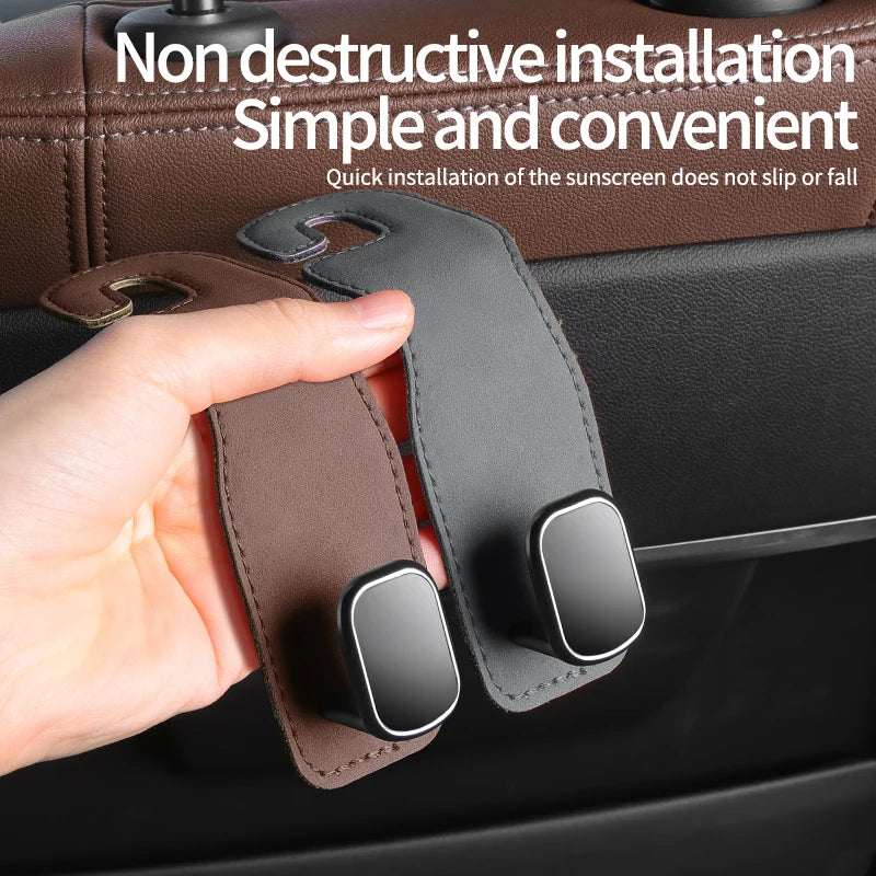 Car Hooks - Rear Seat Back Hooks for Vehicle Storage of Small Items