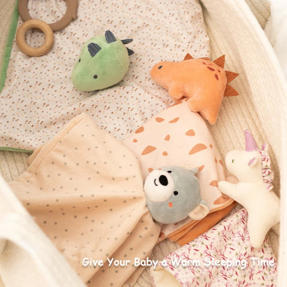 Baby Soft Security Blanket Infant Lovely Comforter Toy Stuffed Animal Newborn Gifts for Boys and Girls Toddler Sleeping Toys