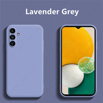 For Samsung Galaxy A55 5G Liquid Silicone Case Samsung Galaxy A55 Cover Funda Coque Soft TPU Phone Bumper Samsung Galaxy A55