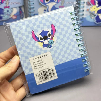 Stitch Notebook lovable Anime Cartoon School Supplies Portable Diary Fashion Office Supplies Coil Book Children  Gift