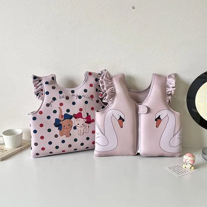 Swimming Arm Ring for Children Cartoon Printed Kids Swimwear Buoyancy Vest Foam Jacket Swimming Pool Accessories