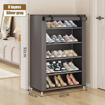 Multi-story dormitory simple cabinet home simple shoe rack space saving and economy new home dustproof shoe cabinet