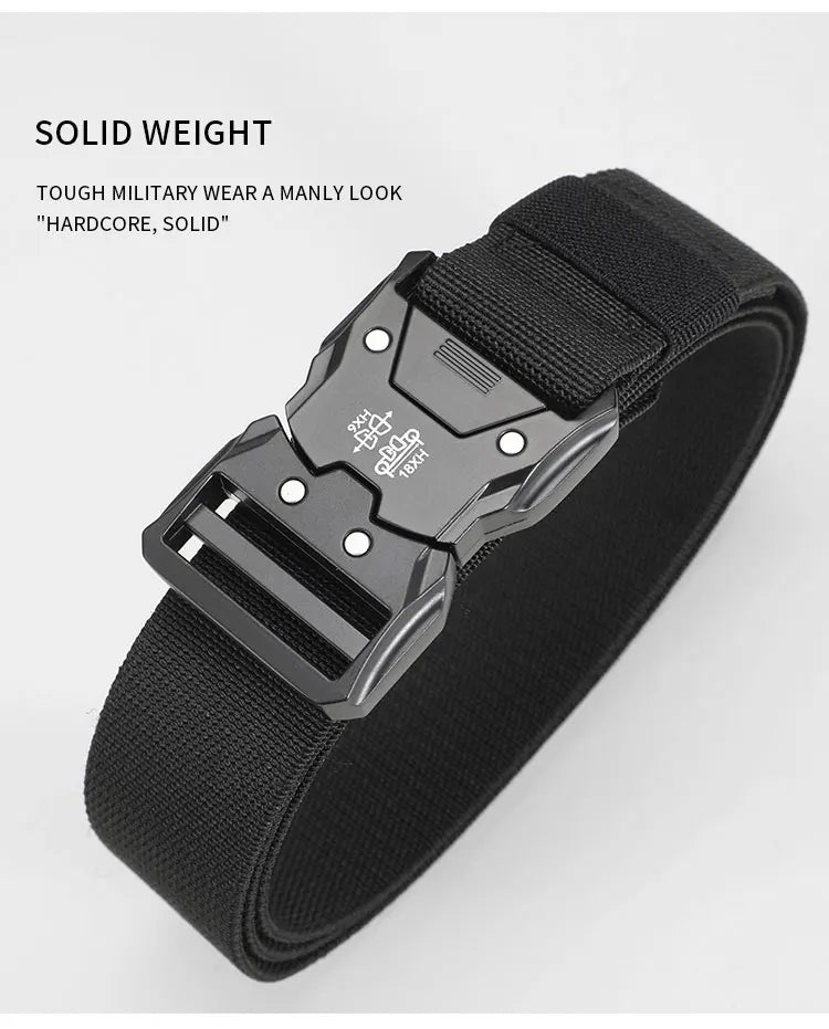 Tactical Belt Quick Release Elastic Belt Casual Tooling Training Belt Men's Trousers Belt