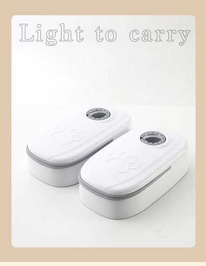 Pet Automatic Timing Feeder Detachable Auto Dog Dry Food Dispenser Smart Pet Food Feeder Timed for Cats Dogs