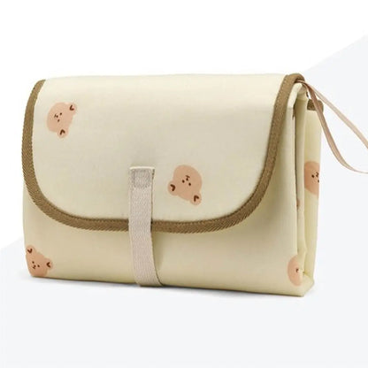 Foldable Diaper Changing Pad Bear Waterproof Baby Infant Diaper Urine Mat Easy To Clean Comfortable Bedding Changing Cover Pad