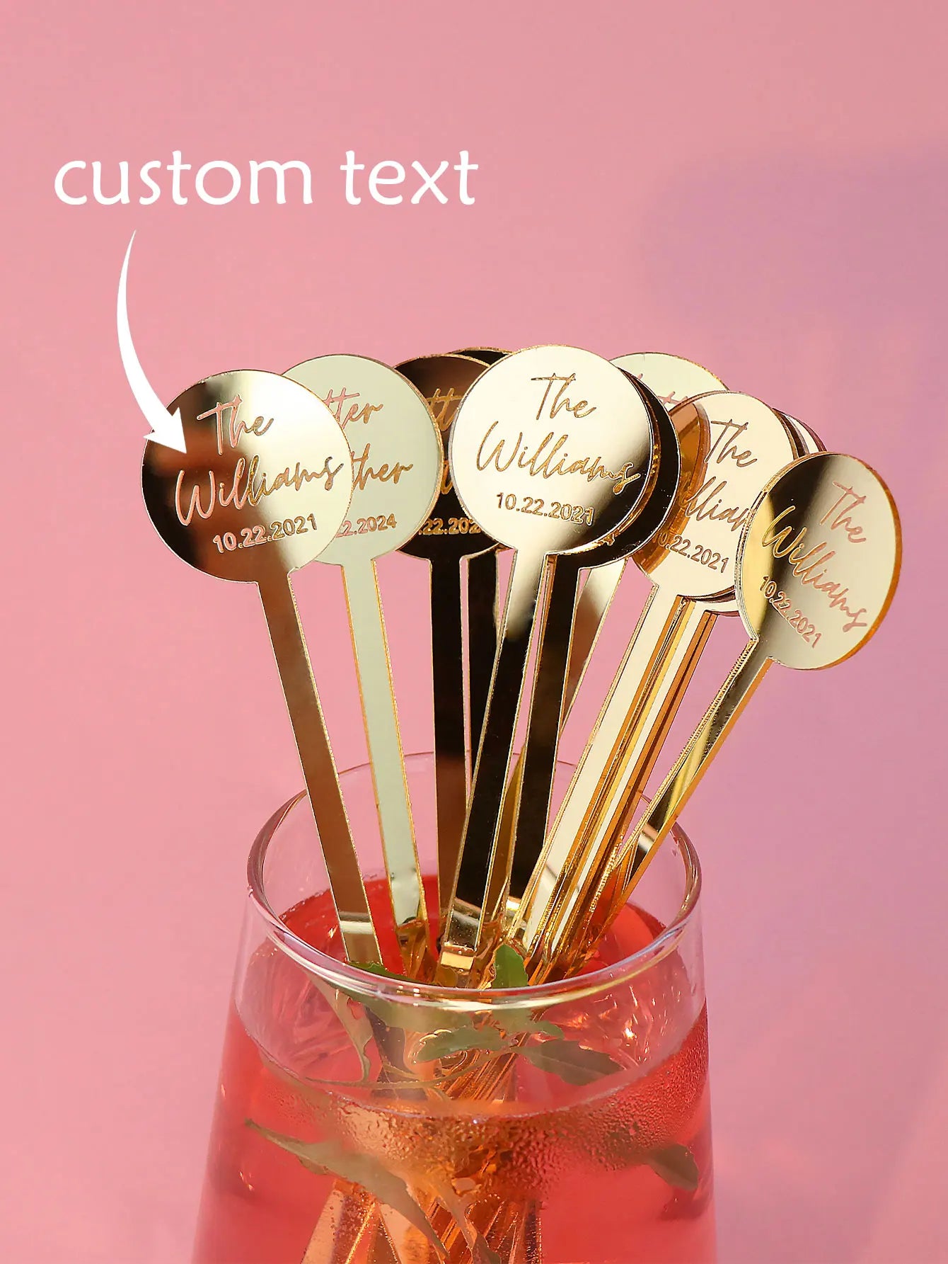 Personalized Drink Stirrers Wedding Drink Custom Name Stir Swizzle Sticks Cocktail Last Name Party Stir Stirrers Drection