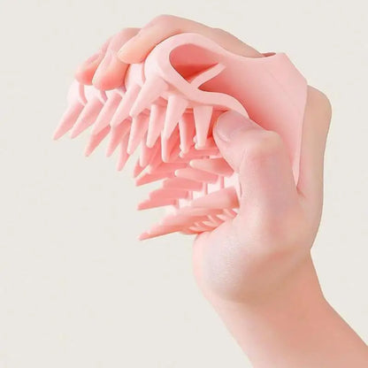 Scalp Massager Shampoo Brush Hair Washing Scalp Brush Soft Silicone Scalp Massager Hair Comb For Dandruff Removal Shampoo Brush