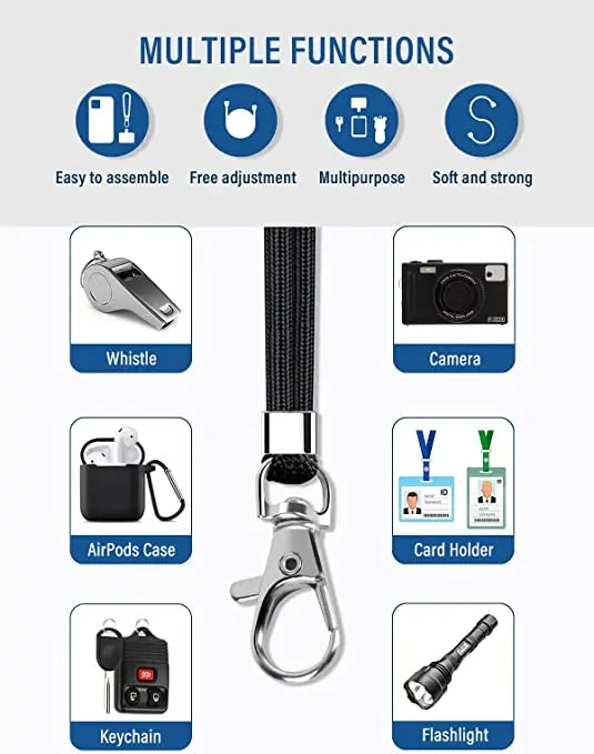 Phone Lanyard Universal Cell Phone Lanyard with Adjustable Nylon Neck Strap For iPhone 14 13 12 Pro X XR 8 7 Plus Hanging Rope