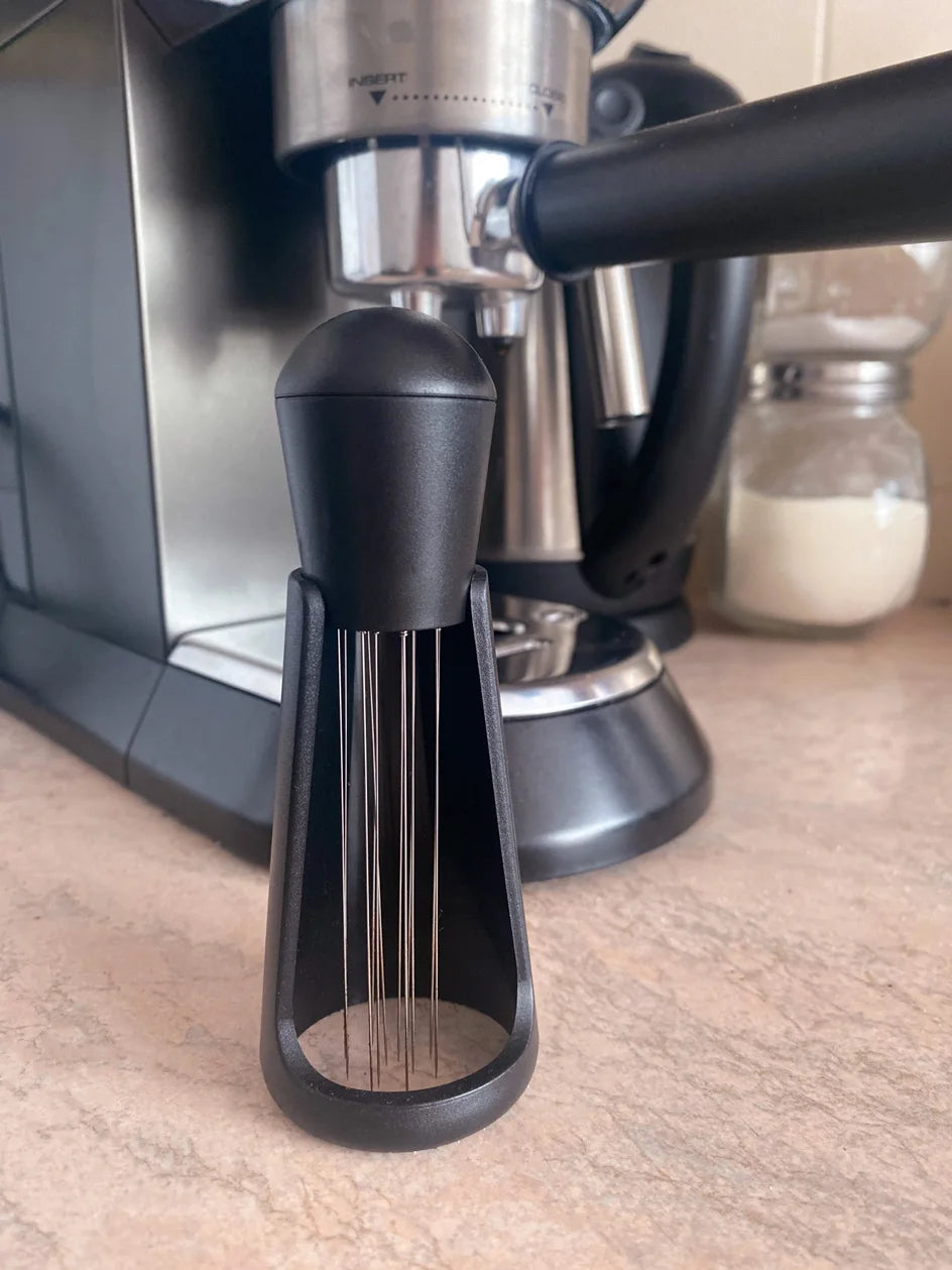 Espresso Coffee Stirrer Coffee Stirring Tool Coffee Powder Stirrer Needle Distributor Wood Handle Barista Hand Distribution Tool