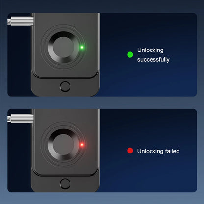 Rechargeable Fingerprint Lock Child Safety Lock Cabinet Fridge Drawer Door Lock Stainless Steel Cable Protection Home Security