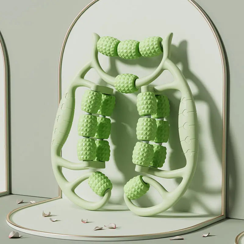 18 Rounds Massage Roller of Circular Leg Slimming Leg Massager Muscle Stretching Equipment Circular Leg Clamp