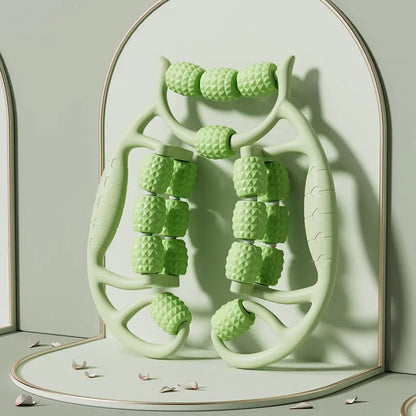 18 Rounds Massage Roller of Circular Leg Slimming Leg Massager Muscle Stretching Equipment Circular Leg Clamp