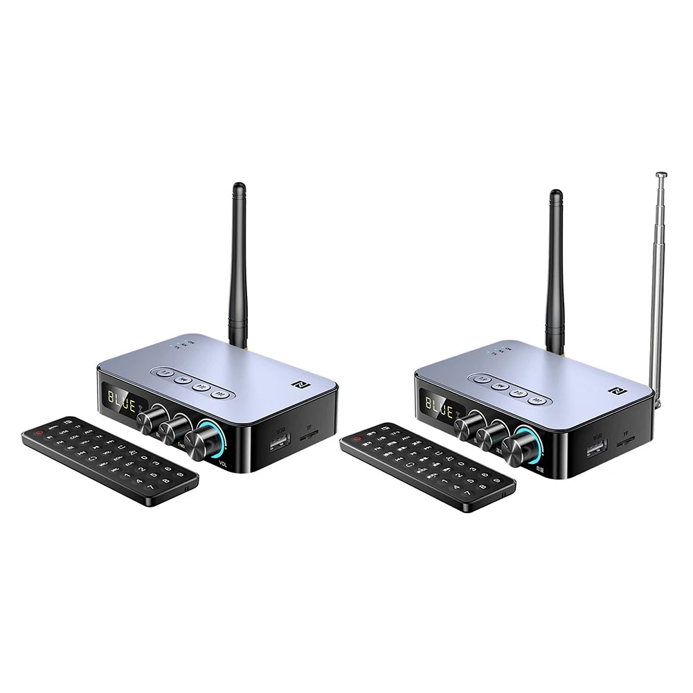 Audio Adapter Multifunctional Stereo Music Receiver Infrared Remote Control Bluetooth-compatible for Speaker Desktop Laptop