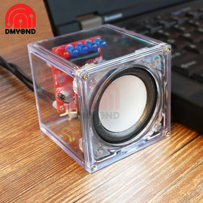Portable BL Speaker Production Kit Electronic DIY Parts Transparent Speaker Parts Welding Training Accessories Audio Parts DIY