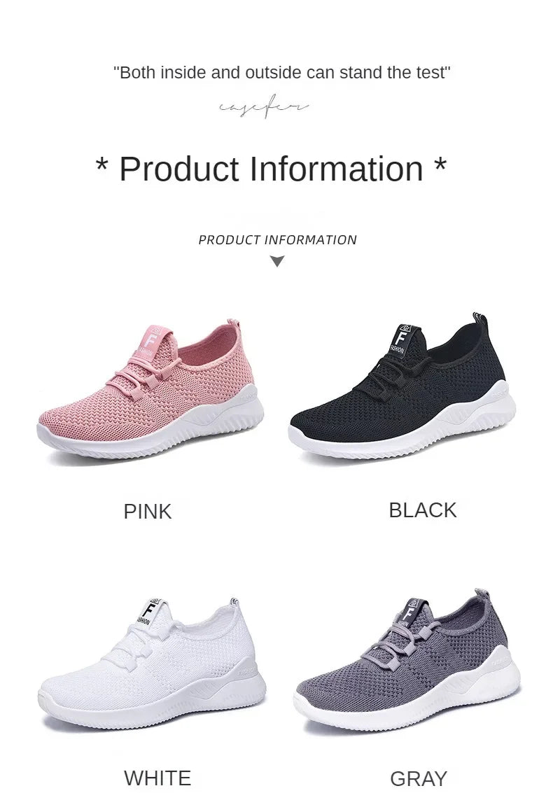 2024 Sports Running Shoes Women's Mesh Breathable Walking Women's Sports Shoes Comfortable and Fashionable Casual Sports Shoes