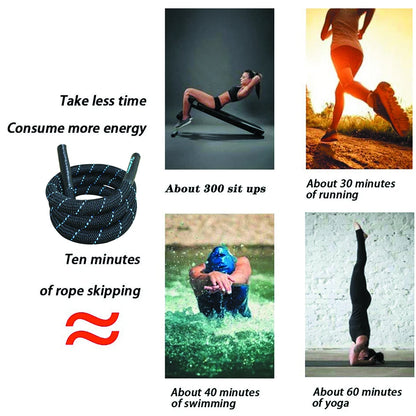 Battle Rope 38MM*3M 9M 12M 15M Length Fitness Polyester Heavy Jump Skip for Home Gym Body Workout Core Strength Training Muscle