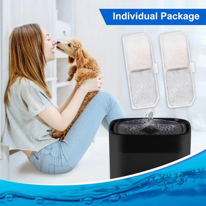6/12Pcs Cat Fountain Filters Set Pet Water Fountain Filters Replacement Activated Carbon Filter Cat Dog Drinking Fountain Filter