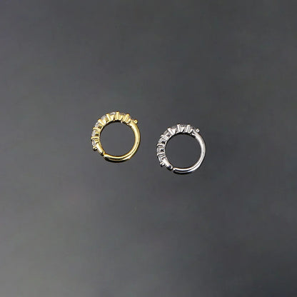 1pc Piercing Earrings Butterfly Women Jewelry Gold Color Zircon Tragus Helix Septum Cartilage Daith Stainless Steel Ear Ring