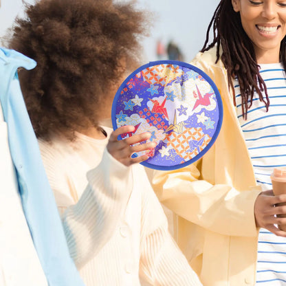 4Pcs Colorful Dance Party Fan Prop Children Circular Fan Children Fan for Kids Children Wedding Performance