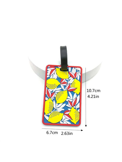 1PCS Cute Luggage Tag Travel Accessories Luggage Tag Silica Gel Suitcase  Holder Baggage Boarding Tag Travel Accessories