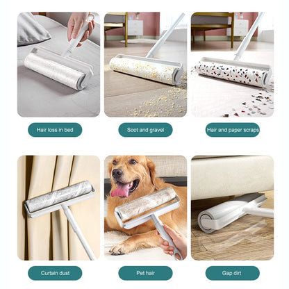 Clothes Bed Lint Remover Tool Large Cleaning Lint Roller With Long Handle For Car Seats Removes lint From Clothes