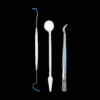 Dental Tool Kit Stainless Steel Instrument Disposable Cleaning Tools Mouth Mirror Probe Hook Pick Tweezer Set dentista Oral Care