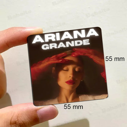 Singer A-Ariana Grande Fridge  Magnet Personalized Fridge Magnet Square Shape Fridge Refrigerator Wall Door Decoration