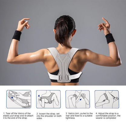 Back Posture Corrector Corset Clavicle Spine Posture Correction Adjustable Support Belt Pain Relief Traine Spine Posture Support