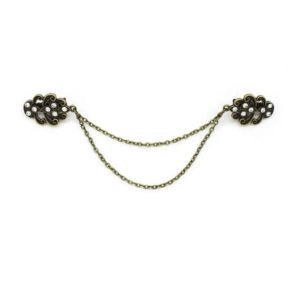 Clothing Accessories Retro Suit Brooch Grace Korean Gentleman Tassel Brooch Trend Fashion Suit Shirt Collar Chain For Men