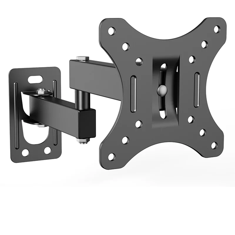 CABE-Full Motion Corner TV Holder Support Wall Mount Bracket Swivel Tilts Adjustable Stand For 10-32 In TV Monitor