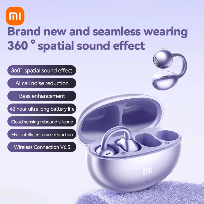 XIAOMI M91 Ear Clip Wireless Earphone New Open Ear Sport Bluetooth 5.4 Headphone ENC Noise Cancelling Headset With Mic