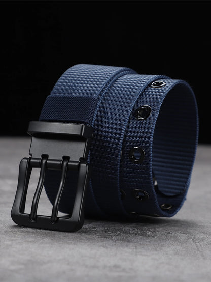 Lengthened needle buckle canvas belt belt man belt simple business students young  belt women with fat cloth belt