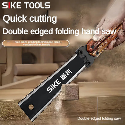 Woodworking specialized hand saw, double-sided saw, tree sawing tool, manual saw blade saw, household small handheld folding saw