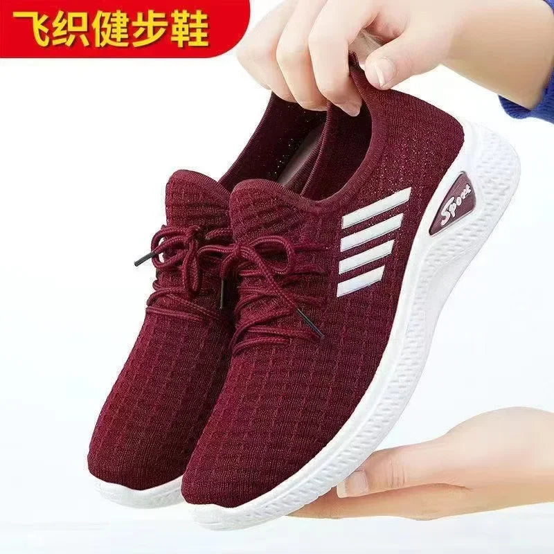 Comfortable Coconut Women's Casual Sports Shoes, Lightweight Breathable Soft-Soled Mesh Fashionable womens shoes women shoes